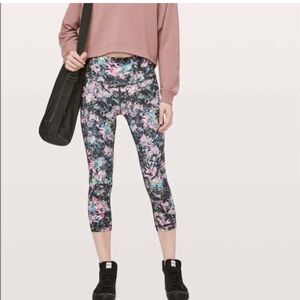 Lululemon Wunder Under Dappled Daze Crop Leggings